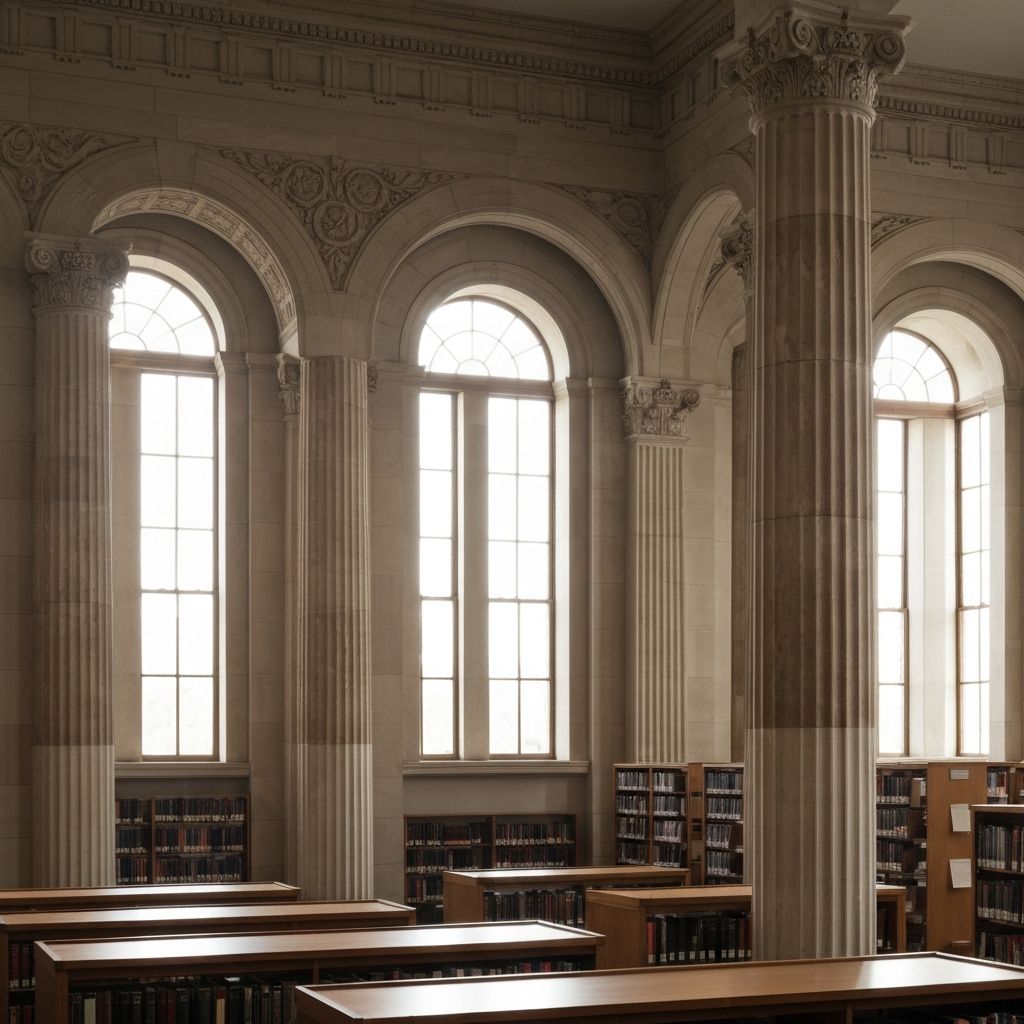 Κλασική ελληνική αρχιτεκτονική βιβλιοθήκης